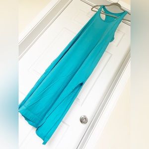 NWT Victoria’s Secret Cotton Turquoise Midi Tank Dress in Size Medium